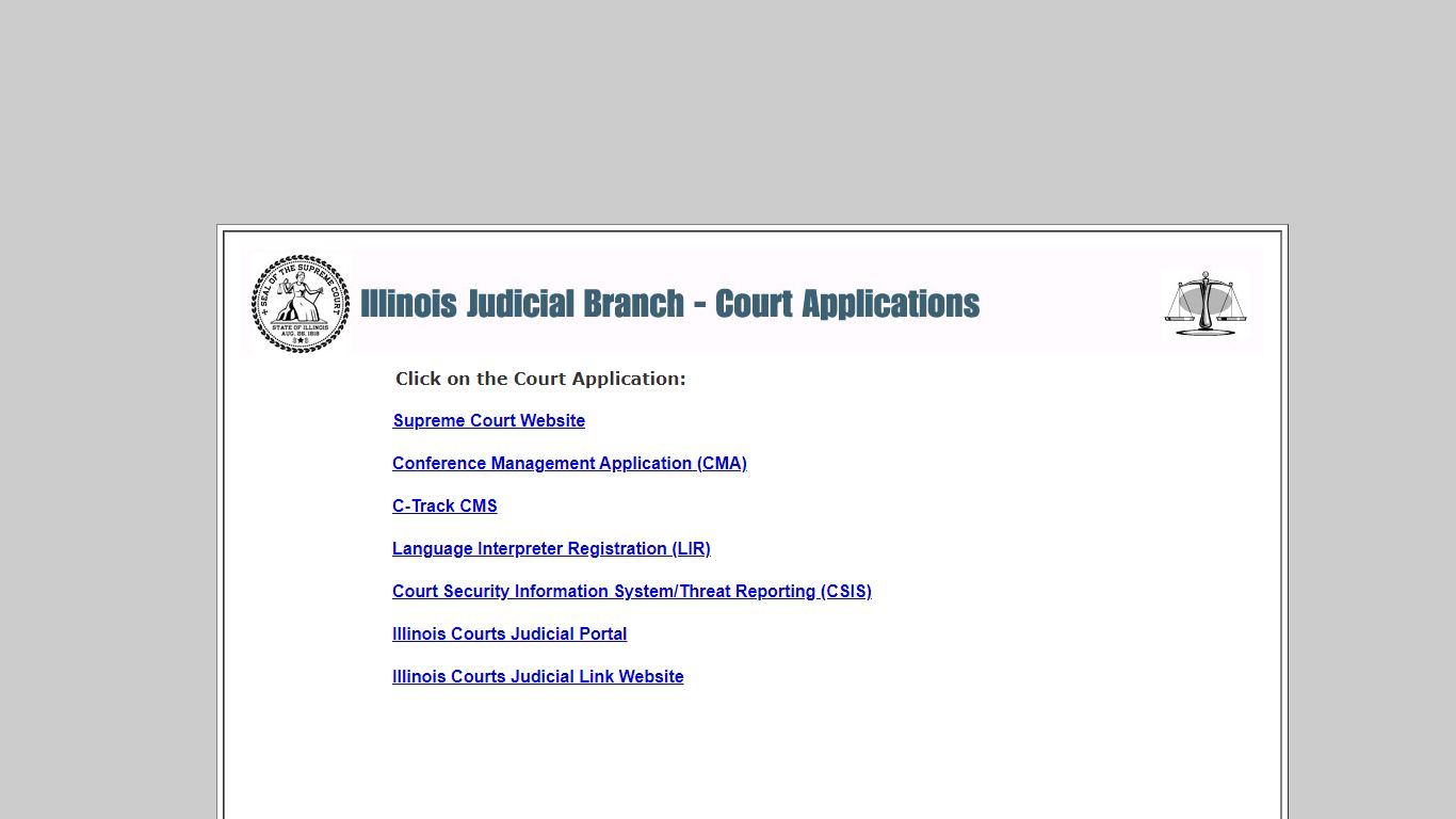 Illinois Judicial Branch - Court Applications